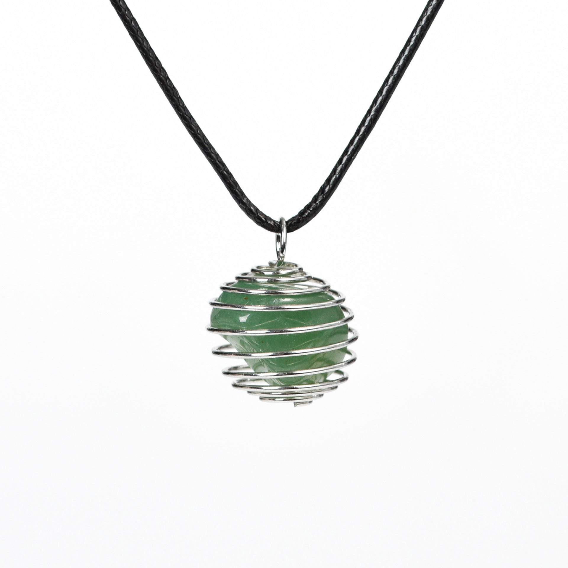 Wire-Wrapped Raw Crystal Pendant Necklace