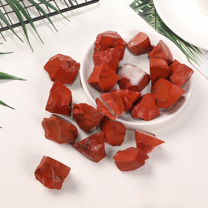Natural Red Jasper Raw Stone – 2–4cm Grounding and Strength Crystal