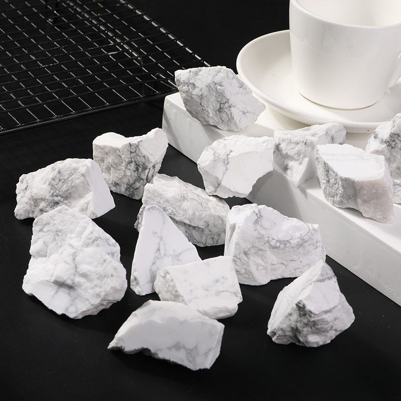 Natural White Turquoise Raw Stone – 2–5cm for Energy Healing