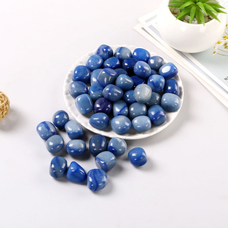 Blue Aventurine Tumbled Stones – 1–3cm Natural Polished Crystals
