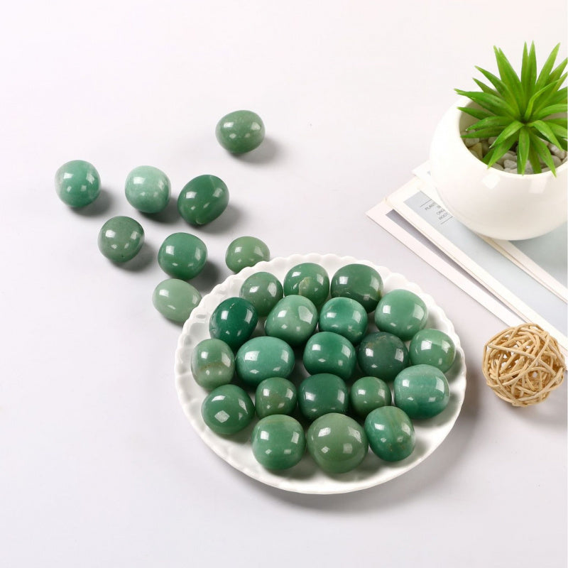 Polished Green Aventurine Stones – 1–3cm Natural Tumbled Crystals