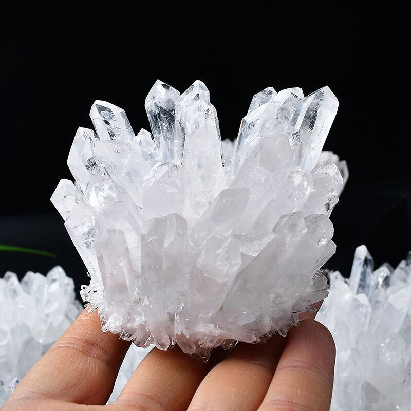 Natural Clear Quartz Cluster Raw Crystal – 240g–500g