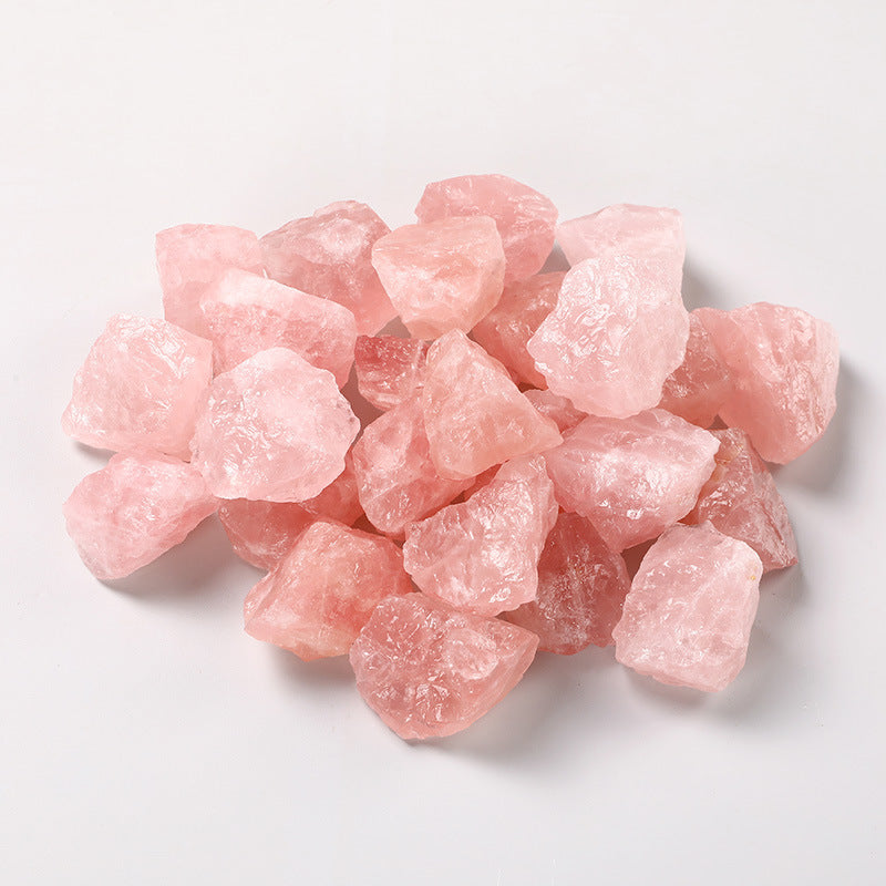 Raw Rose Quartz Crystal – Natural Healing Stone (3 Sizes)