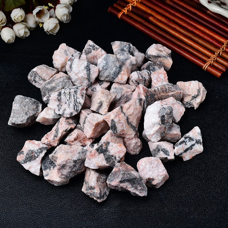 Pink Zebra Raw Stone – 2–5cm for Grounding and Emotional Healing