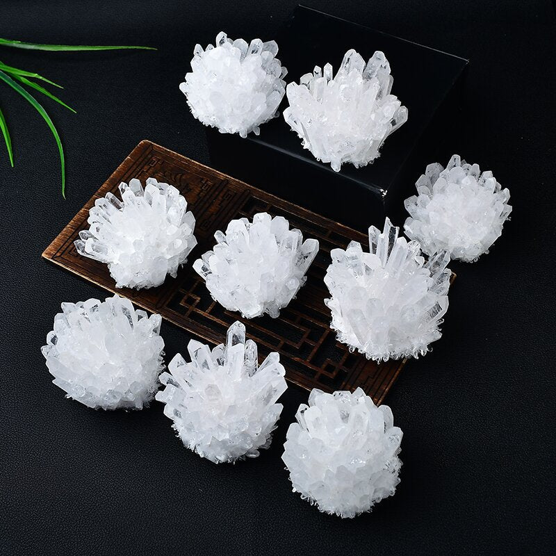 Natural Clear Quartz Cluster Raw Crystal – 240g–500g