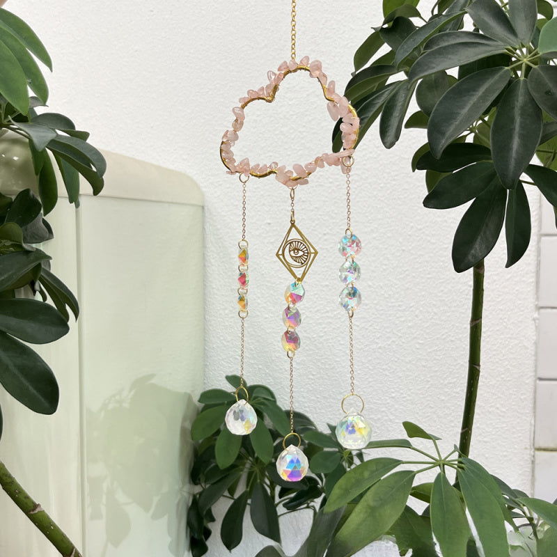 Cloud Crystal Sun Catcher Wind Chime – Hanging Window Decor