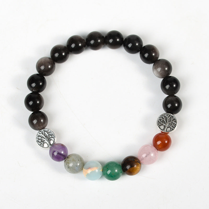 Natural Obsidian Crystal Bracelet | Guardian and Grounding