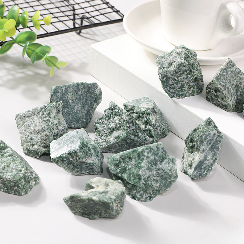 Polished Natural Green Epidote Stone