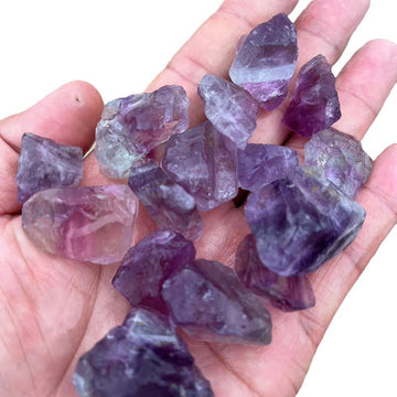 Natural Rainbow Fluorite Raw Stone – 1–5cm Focus and Healing Crystal
