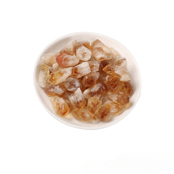 Brazilian Yellow Citrine Tooth Raw Stone – 2–3cm for Manifestation