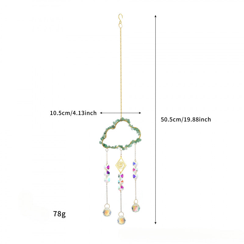 Cloud Crystal Sun Catcher Wind Chime – Hanging Window Decor