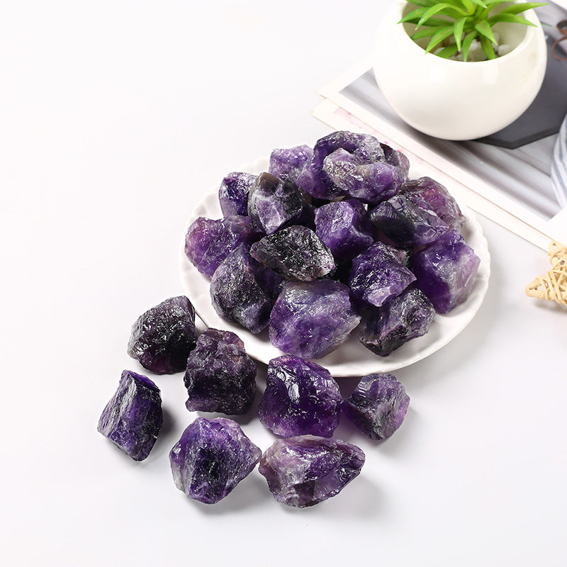 Raw Deep Amethyst Crystals – Natural Stone 1–5cm for Healing & Decor