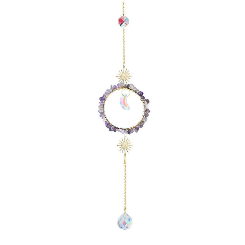 Rainbow Garden Crystal Sun Catcher – 40cm Hanging Decor