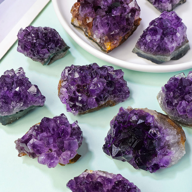 Natural Brazilian Amethyst Cluster – 10g–100g