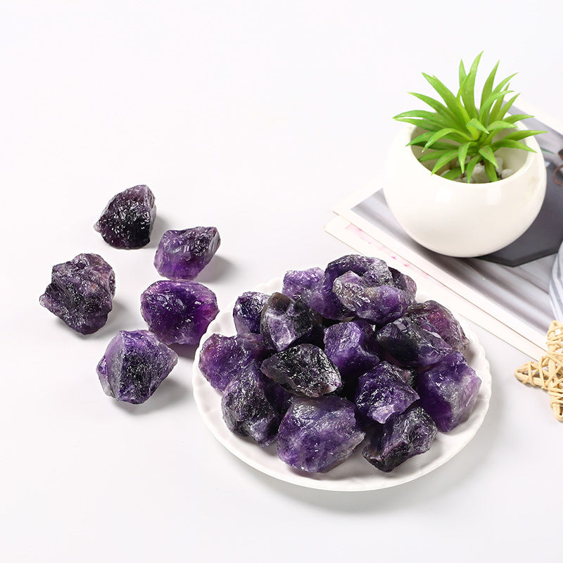 Raw Deep Amethyst Crystals – Natural Stone 1–5cm for Healing & Decor