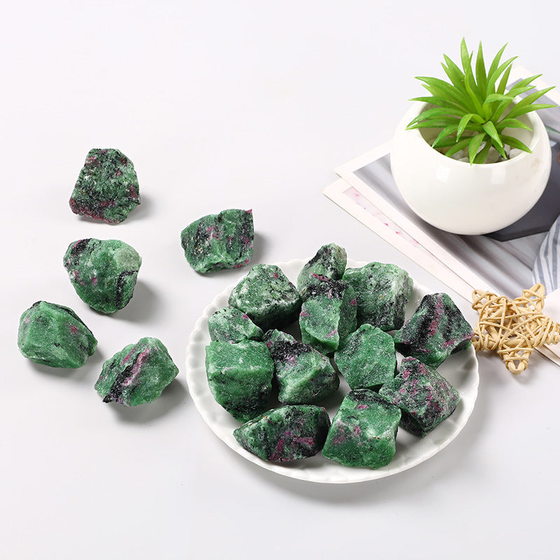 Raw Ruby Zoisite Stones – 1–5cm Natural Aroma Diffuser Crystals