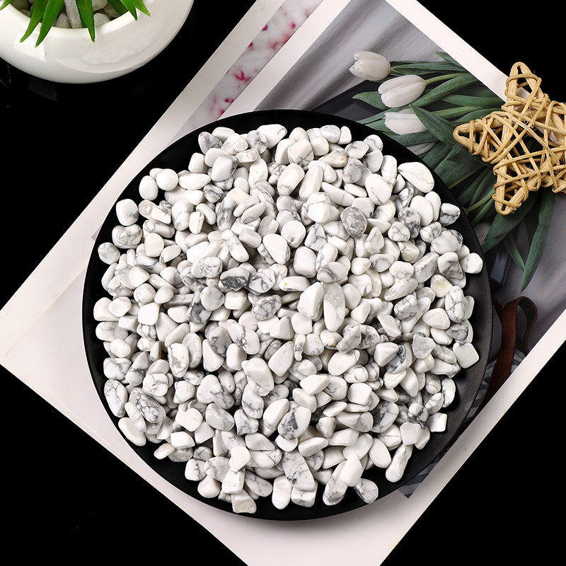 Natural White Turquoise Chips Demagnetizing Stone - 3-12mm