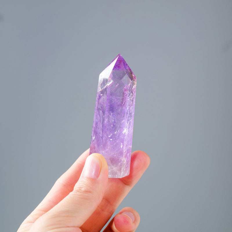 Natural Brazilian Amethyst Single-Terminated Crystal Point