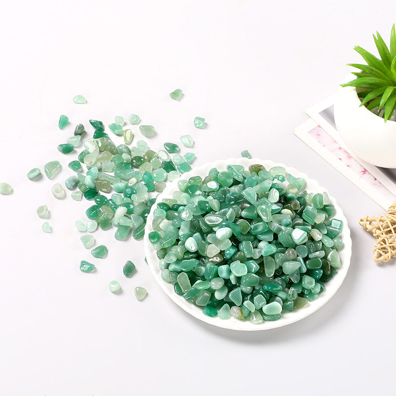 Green Aventurine Crystal Chips – 3–12mm Cleansing Stones