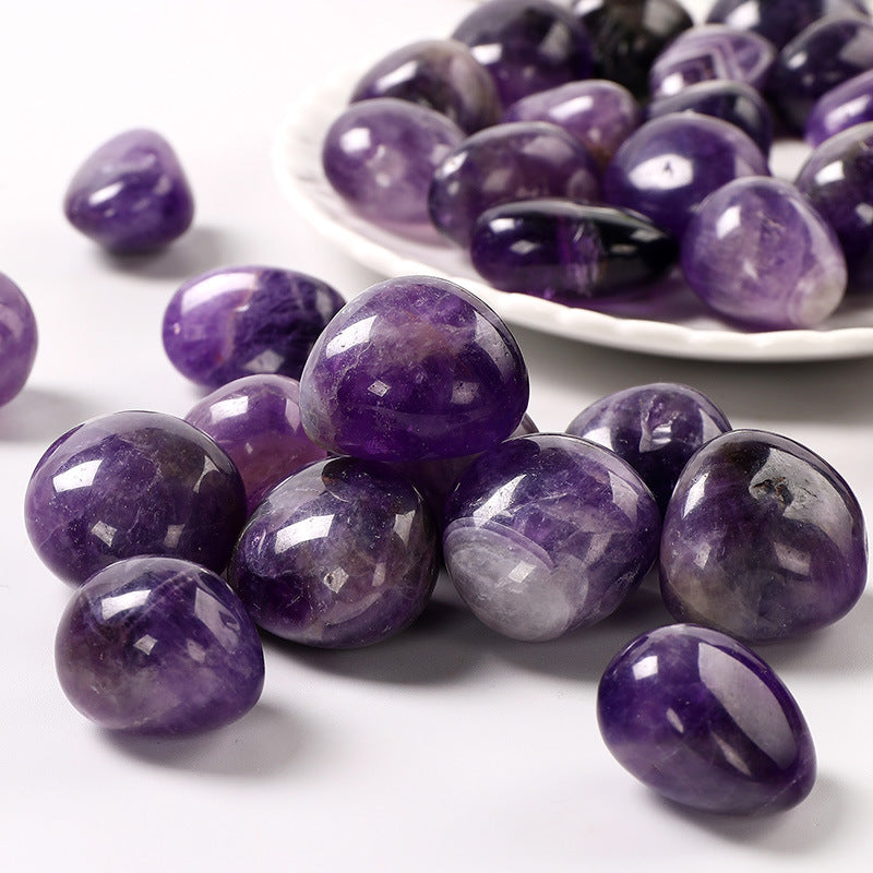 Polished Amethyst Tumbled Stones – 1–3cm Crystal Decor