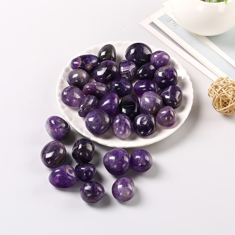 Polished Amethyst Tumbled Stones – 1–3cm Crystal Decor