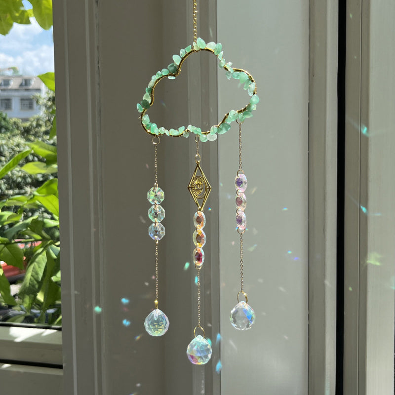 Cloud Crystal Sun Catcher Wind Chime – Hanging Window Decor