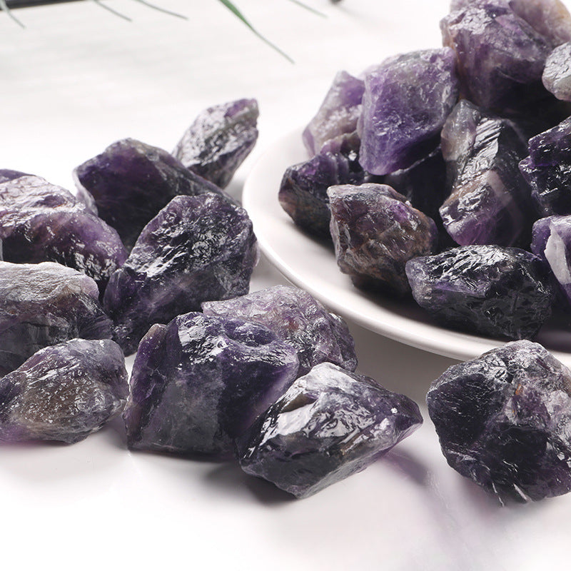 Natural Deep Amethyst Raw Stone – 1–5cm Spiritual and Protective Crystal