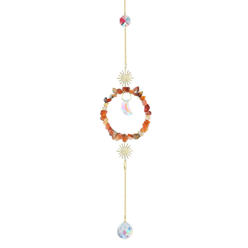 Rainbow Garden Crystal Sun Catcher – 40cm Hanging Decor