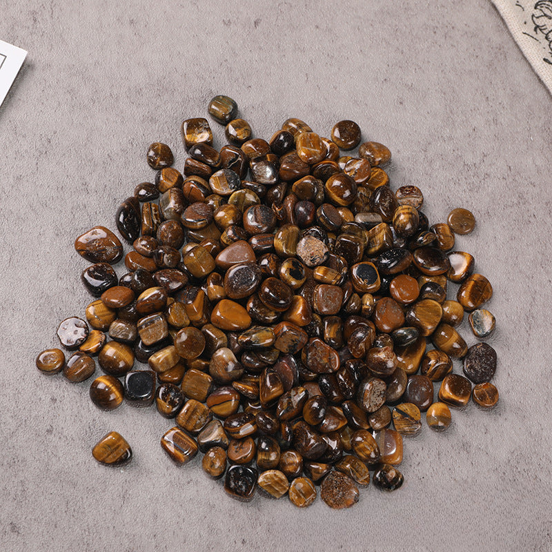 Natural Tiger Eye Crystal Chips – 3–20mm Cleansing & Charging Stones