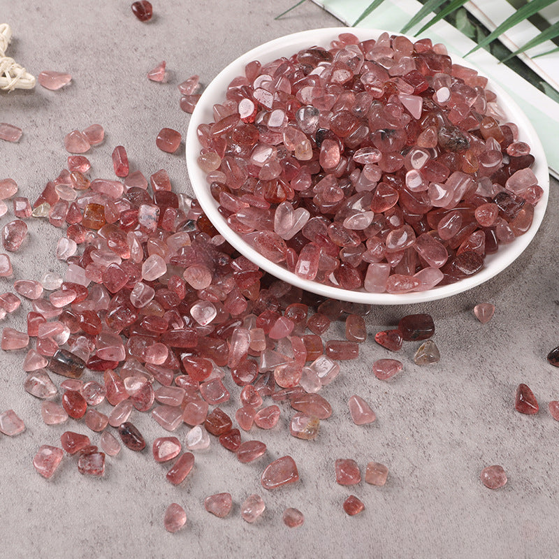 Strawberry Quartz Chips