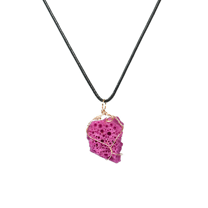 Purple Cobaltoan Calcitate During Necklace