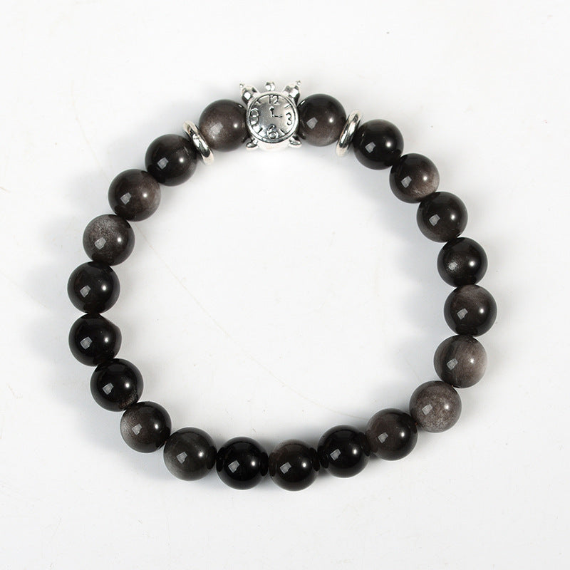 Natural Obsidian Crystal Bracelet | Guardian and Grounding