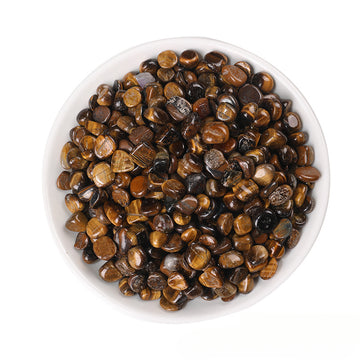 Natural Tiger Eye Crystal Chips – 3–20mm Cleansing & Charging Stones