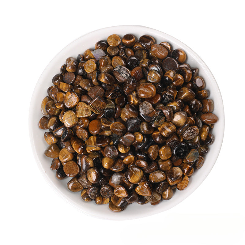 Natural Tiger Eye Crystal Chips – 3–20mm Cleansing & Charging Stones