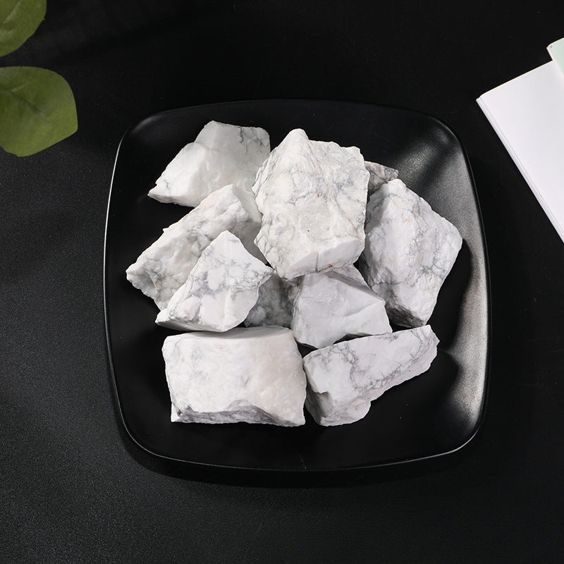 Natural White Turquoise Raw Stone – 2–5cm for Energy Healing