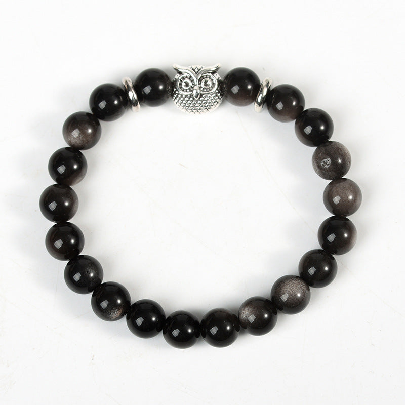 Natural Obsidian Crystal Bracelet | Guardian and Grounding