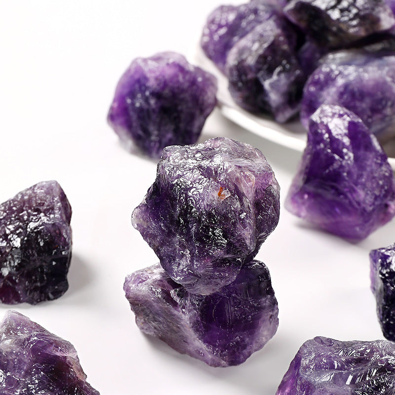 Raw Deep Amethyst Crystals – Natural Stone 1–5cm for Healing & Decor