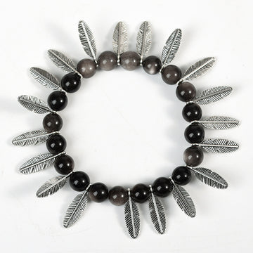 Natural Obsidian Crystal Bracelet | Guardian and Grounding