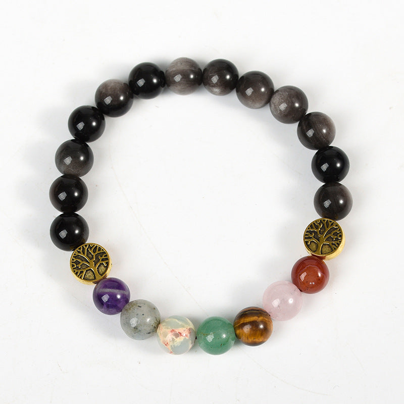 Natural Obsidian Crystal Bracelet | Guardian and Grounding