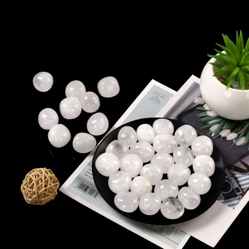 Polished Clear Quartz Tumbled Stones – 2–4cm Aroma Crystals
