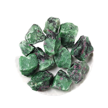 Raw Ruby Zoisite Stones – 1–5cm Natural Aroma Diffuser Crystals