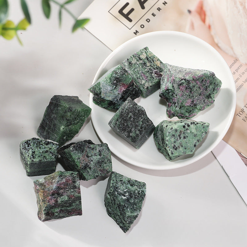 Raw Green Quartz Crystal Chips