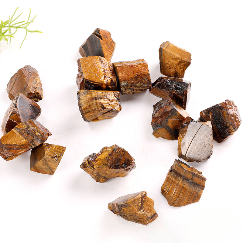 Natural Tiger Eye Raw Stone – 1–5cm Protection and Confidence Crystal