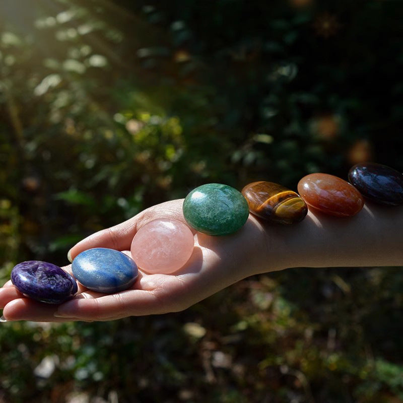 Natural Crystal Palm Stone – Spa Massage & Energy Healing Tool