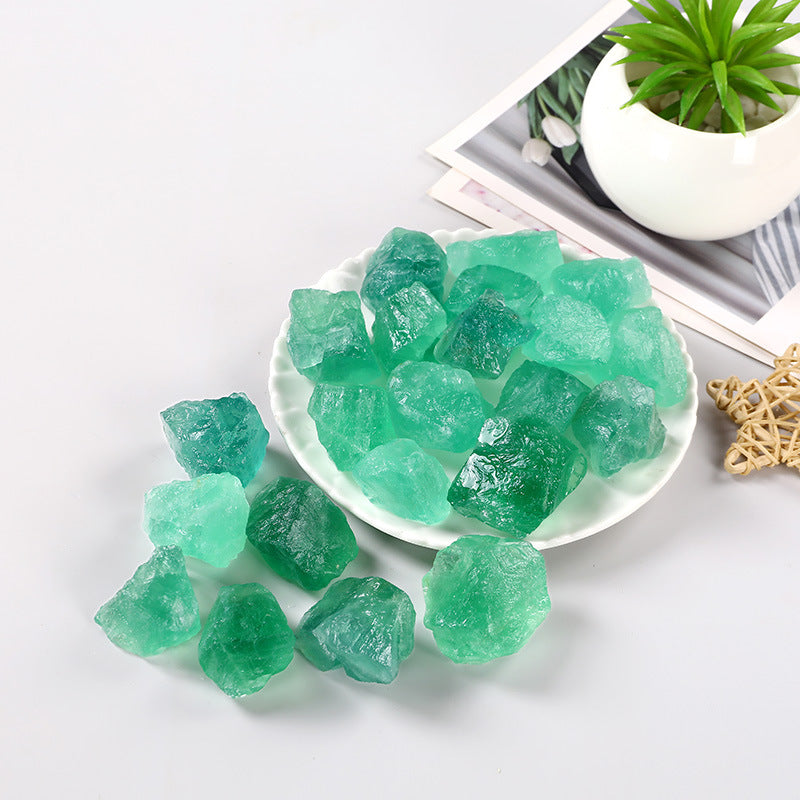 Natural Green Fluorite Crystal – Raw Healing Stone (1–5cm)