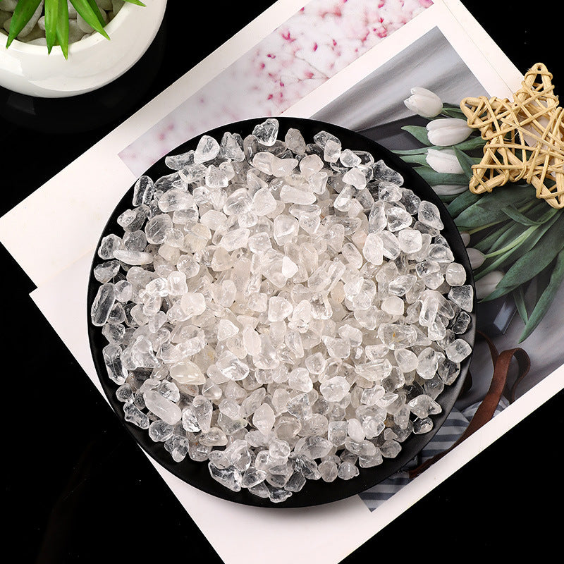 Natural Clear Quartz Chips – 3–12mm Crystal Cleansing Stones