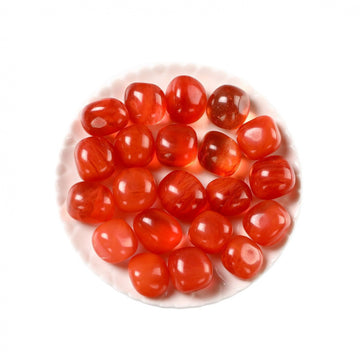 Large Red Quartz Tumbled Stones – 1–3cm Healing Crystals